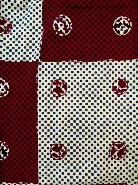 画像3: K0426I  浴衣(日本製) 女性用着物 1960〜1970年代 綿   赤, 花 【中古】 【USED】 【リサイクル】 ★★☆☆☆ (3)