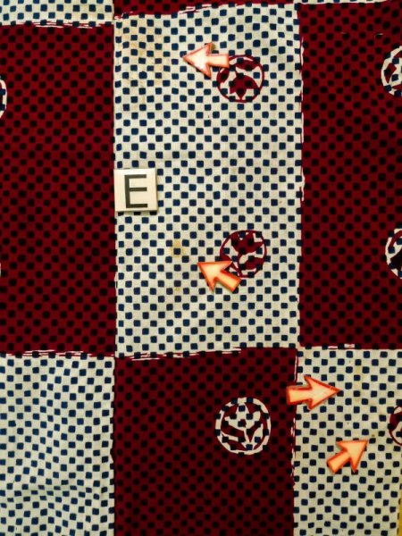 画像19: K0426I  浴衣(日本製) 女性用着物 1960〜1970年代 綿   赤, 花 【中古】 【USED】 【リサイクル】 ★★☆☆☆ (19)