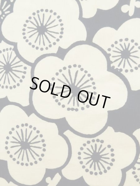 画像6: K0426O  浴衣（日本製） 女性用着物 1960〜1970年代 綿   藍, 梅 【中古】 【USED】 【リサイクル】 ★★★☆☆ (6)