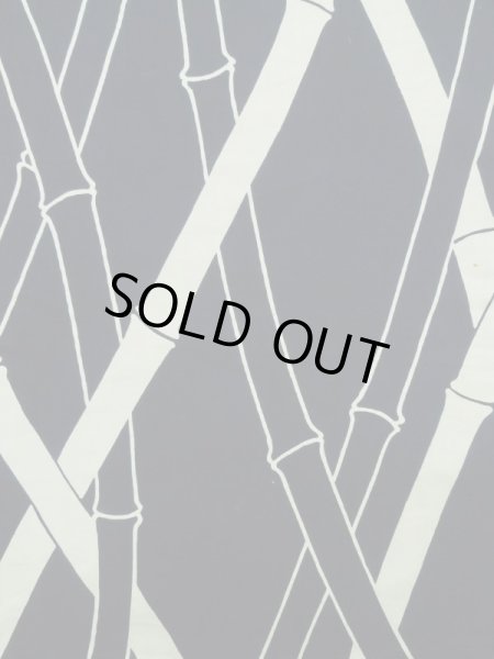 画像5: K0426R  浴衣（日本製） 女性用着物 1960〜1970年代 綿   藍, 竹 【中古】 【USED】 【リサイクル】 ★★★☆☆ (5)