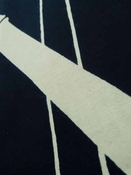 画像11: K0426R  浴衣(日本製) 女性用着物 1960〜1970年代 綿   藍, 竹 【中古】 【USED】 【リサイクル】 ★★★☆☆ (11)