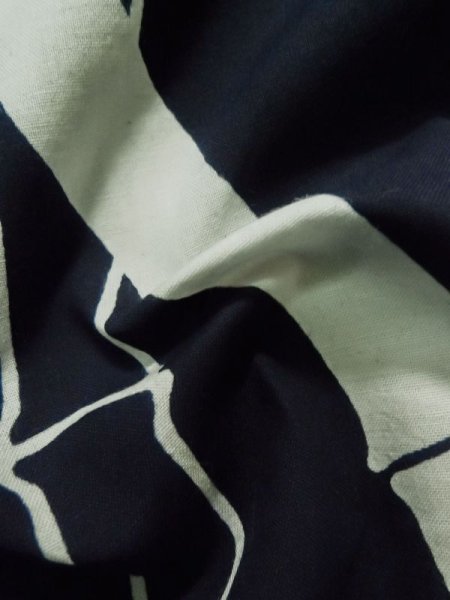 画像12: K0426R  浴衣(日本製) 女性用着物 1960〜1970年代 綿   藍, 竹 【中古】 【USED】 【リサイクル】 ★★★☆☆ (12)