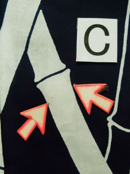 画像17: K0426R  浴衣(日本製) 女性用着物 1960〜1970年代 綿   藍, 竹 【中古】 【USED】 【リサイクル】 ★★★☆☆ (17)