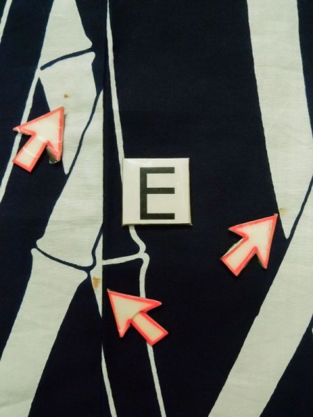 画像19: K0426R  浴衣(日本製) 女性用着物 1960〜1970年代 綿   藍, 竹 【中古】 【USED】 【リサイクル】 ★★★☆☆ (19)