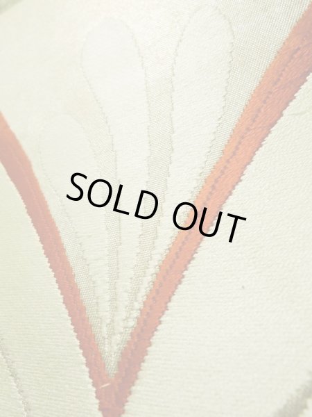 画像9: K0506N 袋帯  女性用着物 シルク(正絹)   シルバー(銀) 抽象的模様   【中古】 【USED】 【リサイクル】 ★★★☆☆ (9)