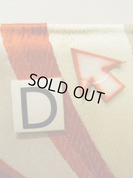 画像15: K0506N 袋帯  女性用着物 シルク(正絹)   シルバー(銀) 抽象的模様   【中古】 【USED】 【リサイクル】 ★★★☆☆ (15)