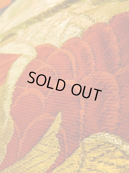 画像10: K0512L 袋帯  女性用着物 シルク(正絹)   黒 桐   【中古】 【USED】 【リサイクル】 ★★★★☆ (10)