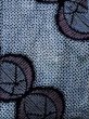 画像4: K0526A  浴衣（日本製） 女性用着物 有松絞り、1980-1990年代 綿 ヘザー（杢）  藍, 抽象的模様 【中古】 【USED】 【リサイクル】 ★★☆☆☆ (4)