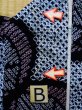 画像16: K0526A  浴衣（日本製） 女性用着物 有松絞り、1980-1990年代 綿 ヘザー（杢）  藍, 抽象的模様 【中古】 【USED】 【リサイクル】 ★★☆☆☆ (16)
