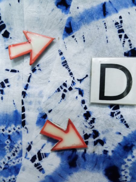 画像18: K0526C 女性用 浴衣（日本製）  有松絞り  綿 淡い藍,  葉 【中古】【USED】【リサイクル】 ★★☆☆☆【K0526C】 (18)