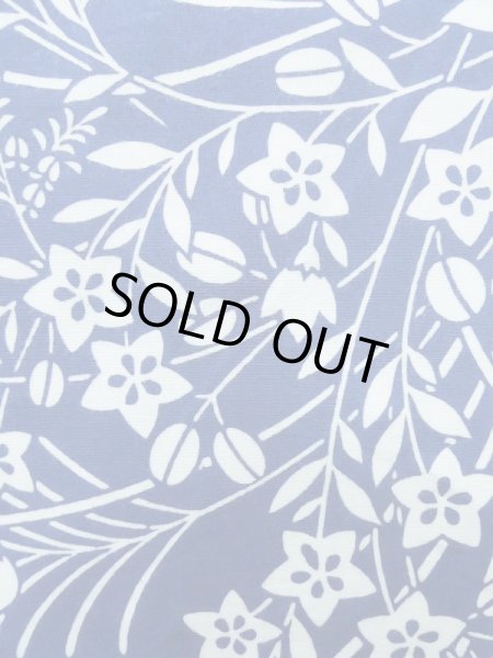 画像6: K0526K  浴衣（日本製） 女性用着物 1980-1990年代 綿   水色, 萩 【中古】 【USED】 【リサイクル】 ★★☆☆☆ (6)