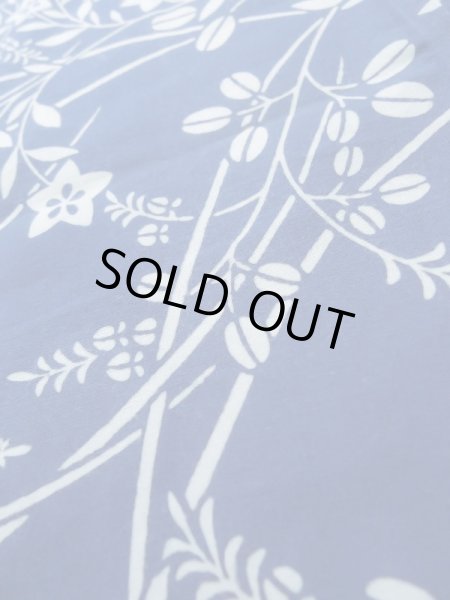 画像10: K0526K  浴衣（日本製） 女性用着物 1980-1990年代 綿   水色, 萩 【中古】 【USED】 【リサイクル】 ★★☆☆☆ (10)