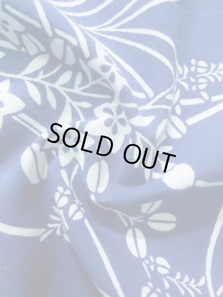 画像13: K0526K  浴衣（日本製） 女性用着物 1980-1990年代 綿   水色, 萩 【中古】 【USED】 【リサイクル】 ★★☆☆☆ (13)