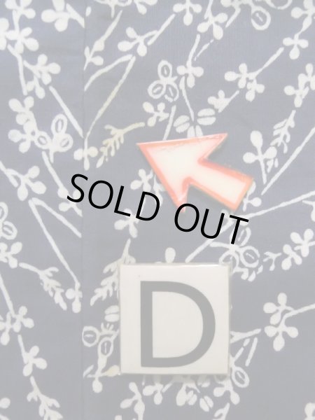 画像17: K0526L  浴衣（日本製） 女性用着物 1970-1980年代 綿   グレー（灰色）, 花 【中古】 【USED】 【リサイクル】 ★★★☆☆ (17)