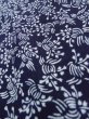 画像9: K0526Q  浴衣（日本製） 女性用着物 1970-1980年代 綿   藍, 花 【中古】 【USED】 【リサイクル】 ★★★☆☆ (9)