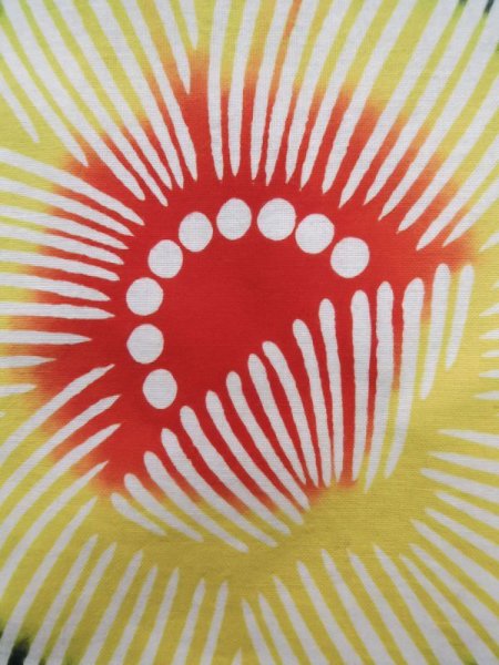 画像7: K0526W Mint  注染浴衣 女性用着物 1970-1980年代 綿   藍, 花 【中古】 【USED】 【リサイクル】 ★★★★☆ (7)