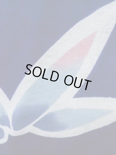 画像6: K0526Y  注染浴衣 女性用着物 1980-1990年代 綿   藍, 笹 【中古】 【USED】 【リサイクル】 ★★☆☆☆ (6)