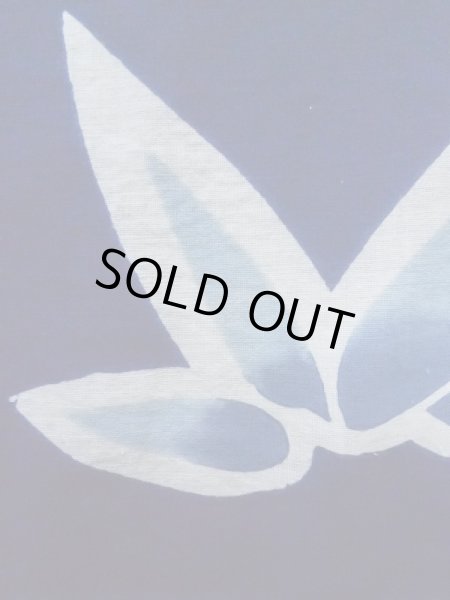 画像7: K0526Y  注染浴衣 女性用着物 1980-1990年代 綿   藍, 笹 【中古】 【USED】 【リサイクル】 ★★☆☆☆ (7)