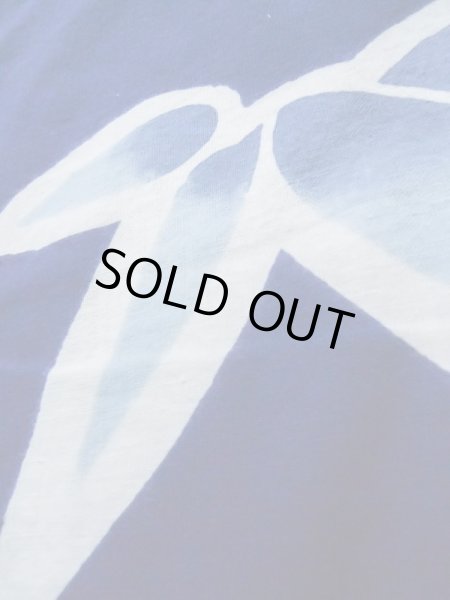 画像10: K0526Y  注染浴衣 女性用着物 1980-1990年代 綿   藍, 笹 【中古】 【USED】 【リサイクル】 ★★☆☆☆ (10)