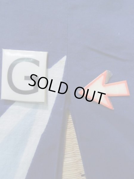 画像21: K0526Y  注染浴衣 女性用着物 1980-1990年代 綿   藍, 笹 【中古】 【USED】 【リサイクル】 ★★☆☆☆ (21)