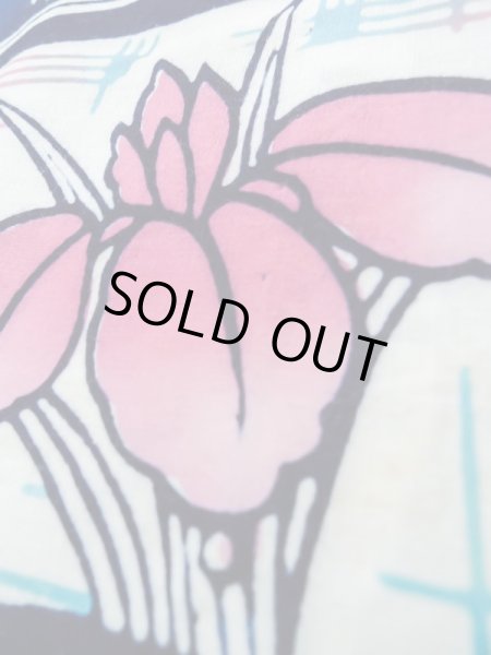 画像10: K0527D  注染浴衣 女性用着物 1980-2000年代 綿   藍, あやめ 【中古】 【USED】 【リサイクル】 ★★★☆☆ (10)