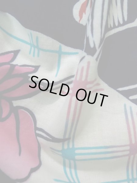 画像13: K0527D  注染浴衣 女性用着物 1980-2000年代 綿   藍, あやめ 【中古】 【USED】 【リサイクル】 ★★★☆☆ (13)