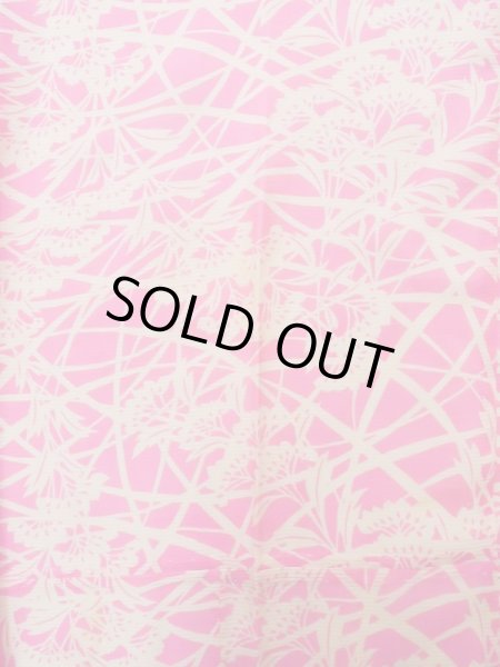 画像4: K0602D  襦袢 女性用着物  シルク(正絹)   ピンク, 花 【中古】 【USED】 【リサイクル】 ★★☆☆☆ (4)