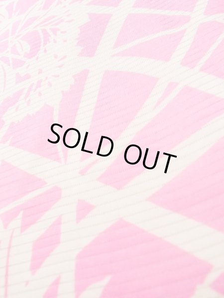 画像10: K0602D  襦袢 女性用着物  シルク(正絹)   ピンク, 花 【中古】 【USED】 【リサイクル】 ★★☆☆☆ (10)