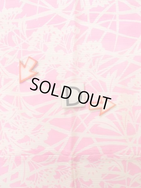 画像17: K0602D  襦袢 女性用着物  シルク(正絹)   ピンク, 花 【中古】 【USED】 【リサイクル】 ★★☆☆☆ (17)