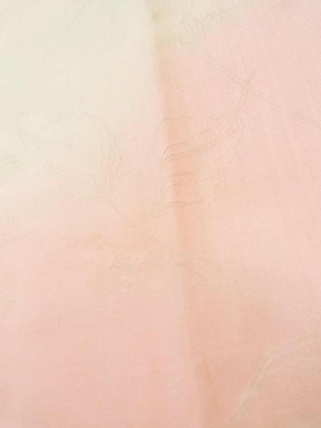 画像9: K0602H  襦袢 女性用着物  モスリン 薄い  ピンク, バラ 【中古】 【USED】 【リサイクル】 ★☆☆☆☆ (9)