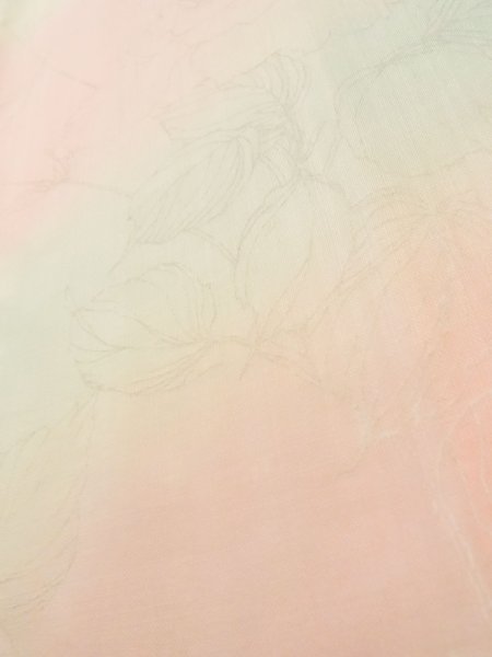 画像10: K0602H  襦袢 女性用着物  モスリン 薄い  ピンク, バラ 【中古】 【USED】 【リサイクル】 ★☆☆☆☆ (10)