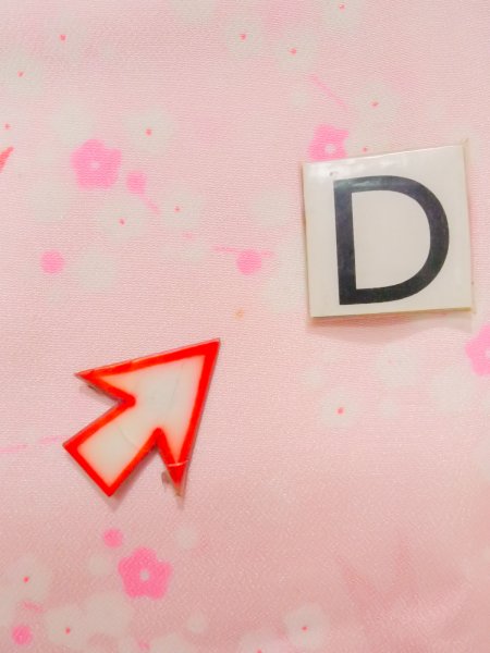 画像17: K0602O 女性用 襦袢   化繊 薄い鮮やか桃色,  梅 【中古】【USED】【リサイクル】 ★★☆☆☆【K0602O】 (17)