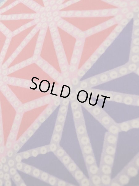 画像10: K0602Y  襦袢 女性用着物  シルク（正絹）   マルチカラー, 麻の葉 【中古】 【USED】 【リサイクル】 ★★★☆☆ (10)