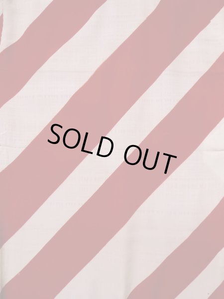 画像3: K0602Z  襦袢 女性用着物  シルク（正絹）   赤, 線 【中古】 【USED】 【リサイクル】 ★★☆☆☆ (3)