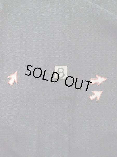 画像13: K0609E  羽織 女性用着物  シルク(正絹)   黒, 波 【中古】 【USED】 【リサイクル】 ★☆☆☆☆ (13)