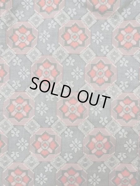 画像3: K0609H  羽織 女性用着物  シルク(正絹) ヘザー(杢)  グレー(灰色), 花 【中古】 【USED】 【リサイクル】 ★★★☆☆ (3)