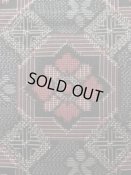 画像5: K0609H  羽織 女性用着物  シルク(正絹) ヘザー(杢)  グレー(灰色), 花 【中古】 【USED】 【リサイクル】 ★★★☆☆ (5)