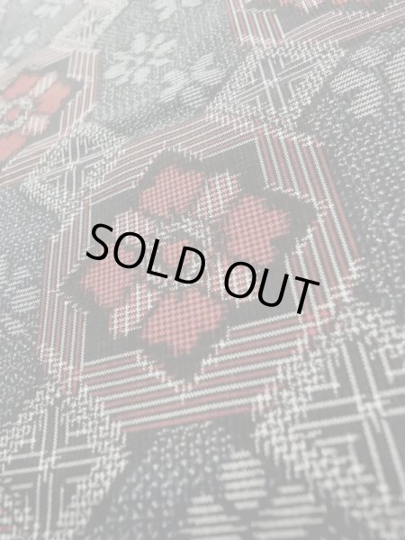 画像8: K0609H  羽織 女性用着物  シルク(正絹) ヘザー(杢)  グレー(灰色), 花 【中古】 【USED】 【リサイクル】 ★★★☆☆ (8)