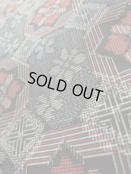 画像9: K0609H  羽織 女性用着物  シルク(正絹) ヘザー(杢)  グレー(灰色), 花 【中古】 【USED】 【リサイクル】 ★★★☆☆ (9)