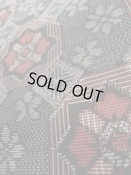 画像10: K0609H  羽織 女性用着物  シルク(正絹) ヘザー(杢)  グレー(灰色), 花 【中古】 【USED】 【リサイクル】 ★★★☆☆ (10)