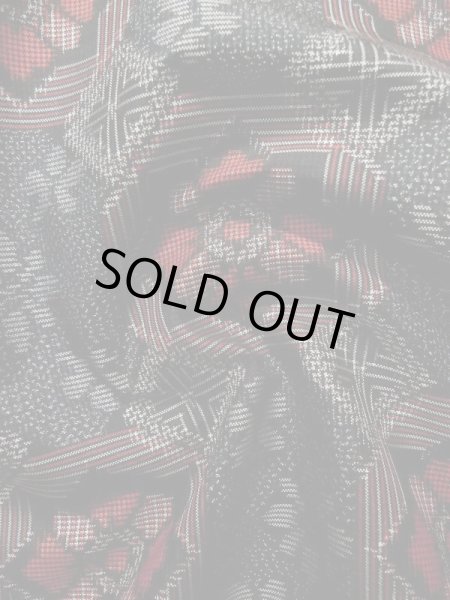 画像11: K0609H  羽織 女性用着物  シルク(正絹) ヘザー(杢)  グレー(灰色), 花 【中古】 【USED】 【リサイクル】 ★★★☆☆ (11)