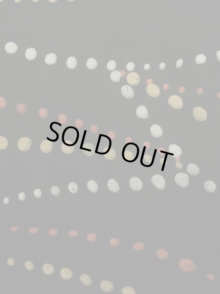 画像7: K0609M  羽織 女性用着物  シルク(正絹)   黒, 抽象的模様 【中古】 【USED】 【リサイクル】 ★★☆☆☆ (7)