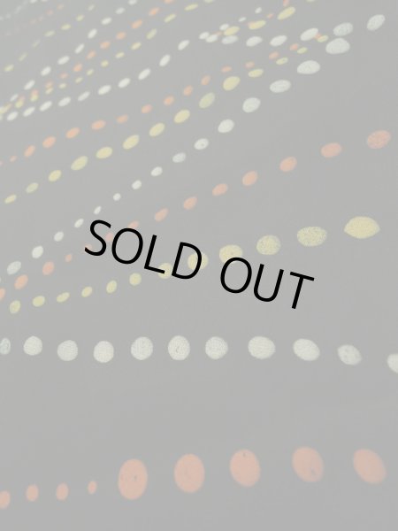 画像8: K0609M  羽織 女性用着物  シルク(正絹)   黒, 抽象的模様 【中古】 【USED】 【リサイクル】 ★★☆☆☆ (8)