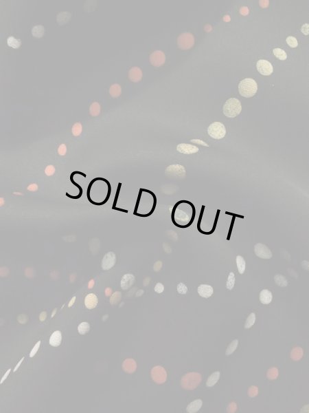 画像11: K0609M  羽織 女性用着物  シルク(正絹)   黒, 抽象的模様 【中古】 【USED】 【リサイクル】 ★★☆☆☆ (11)