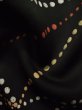 画像12: K0609M  羽織 女性用着物  シルク（正絹）   黒, 抽象的模様 【中古】 【USED】 【リサイクル】 ★★☆☆☆ (12)