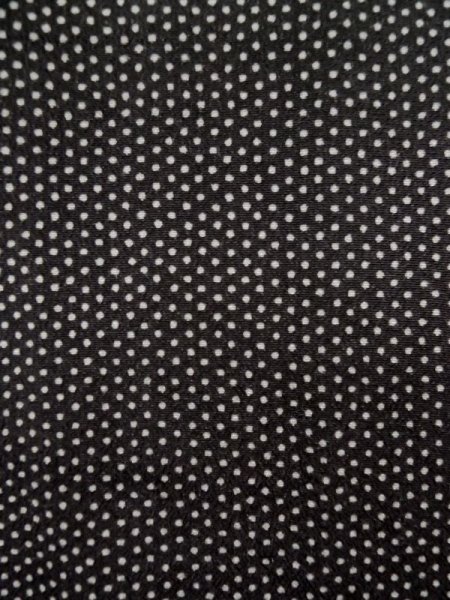 画像6: K0616C  羽織 女性用着物  シルク（正絹） ヘザー（杢）  黒, 小さな点々 【中古】 【USED】 【リサイクル】 ★★☆☆☆ (6)