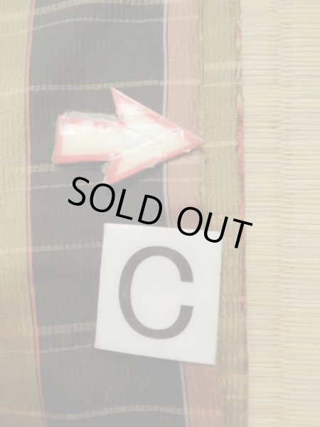 画像15: K0616K  羽織 女性用着物  シルク(正絹)   黒, チェック柄 【中古】 【USED】 【リサイクル】 ★☆☆☆☆ (15)