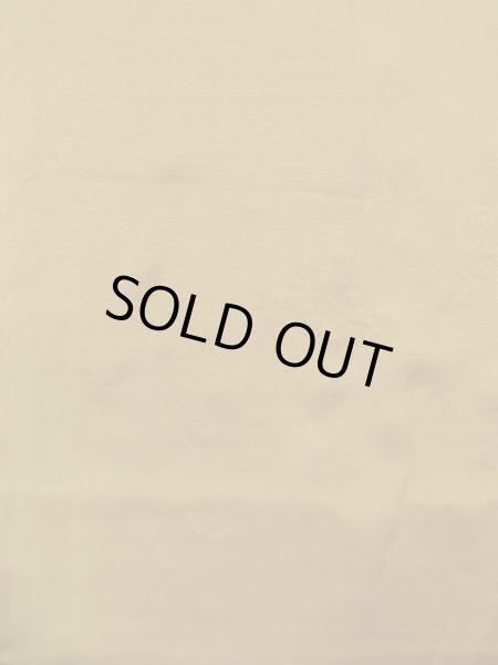 画像5: K0616R  羽織 女性用着物 桐、桔梗、流水、えがすみ、御所車の地紋 シルク(正絹)   山吹,  【中古】 【USED】 【リサイクル】 ★★☆☆☆ (5)