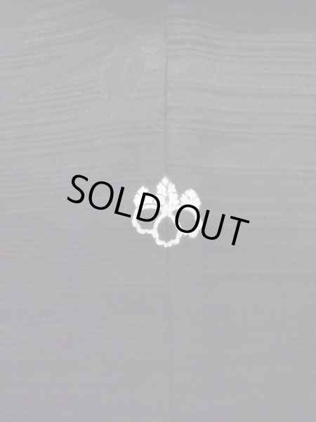 画像3: K0623Z  羽織 女性用着物  シルク(正絹)   黒,  【中古】 【USED】 【リサイクル】 ★★★★☆ (3)