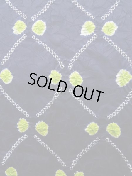 画像5: K0630C Mint  羽織 女性用着物  シルク(正絹) 深い  ネイビー(紺), 抽象的模様 【中古】 【USED】 【リサイクル】 ★★★★☆ (5)